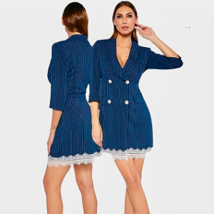 Vestido blazer azul