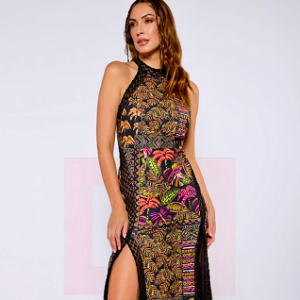 Vestido largo tropical